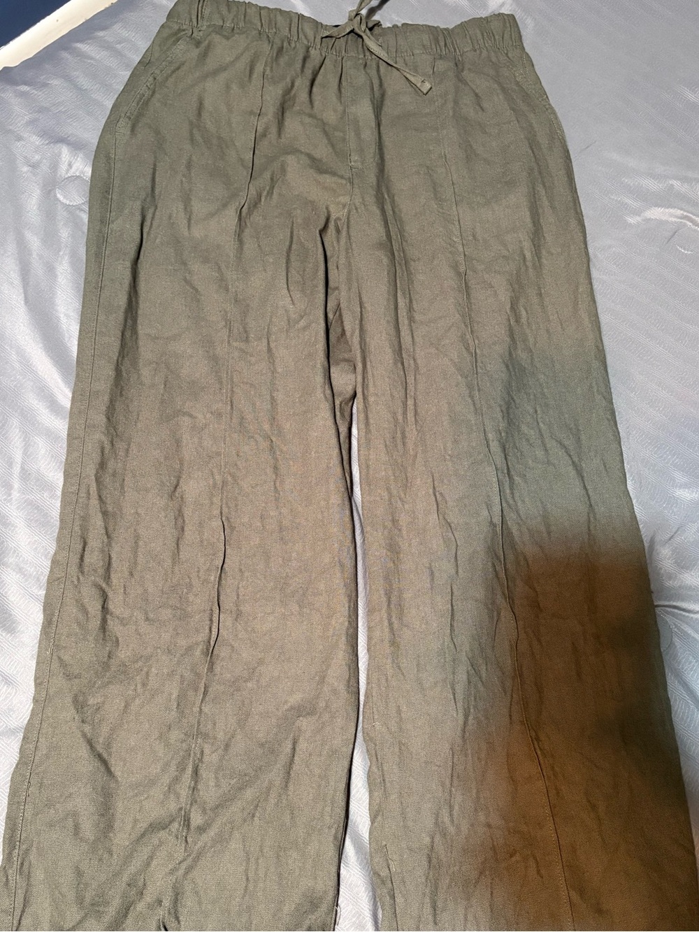 Gap women's medium olive green linen pants